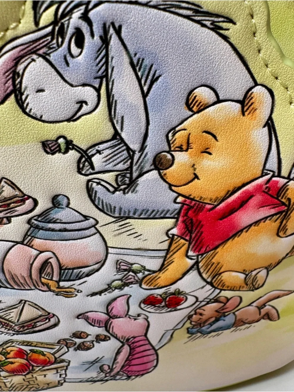 NWT. Disney Parks Winnie the Pooh and Friends Picnic Fun Loungefly Mini Backpack - Picture 8 of 16